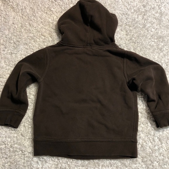 Gap hooded sweatshirt 4T brown lt blue - Picture 7 of 7